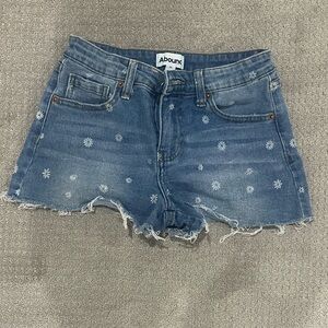 Abound Jean Shorts with Floral Accents Size 25